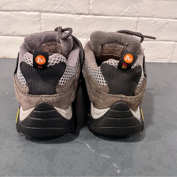 Merrell Moab Ventilator sz 7 gray black waterproof hiking shoes - Picture 4 of 15